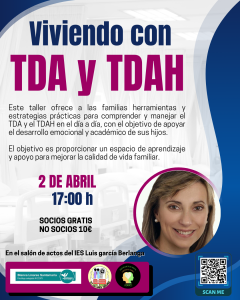 CARTEL VIVIENDO CON TDA Y TDAH